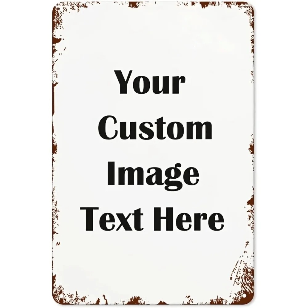 Embroidery Garden - 1 unidade Placa de Metal Rústica