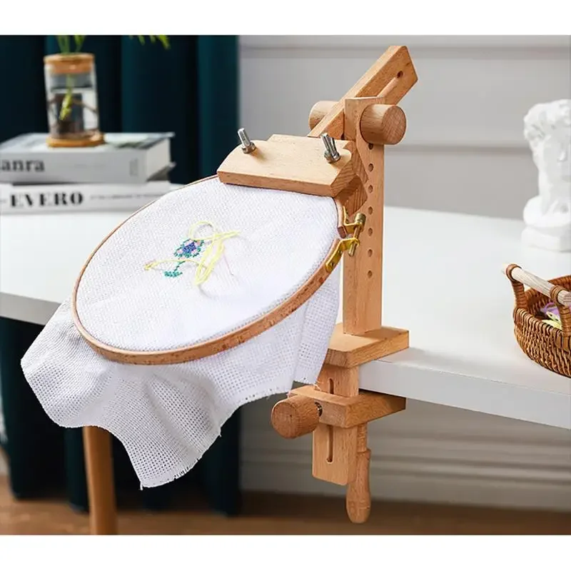 Embroidery Hoop Stand - 360 ° Suporte de Mesa Ajustável