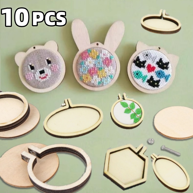 Embroidery Hooping - 10 pçs mini aro de bordado