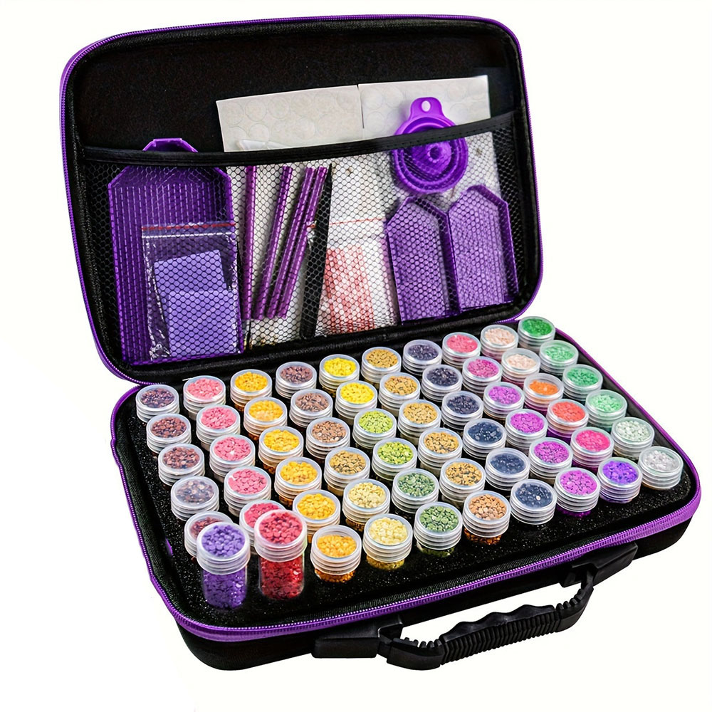 Embroidery Beads - Bolsa Portátil para Armazenamento de Pintura