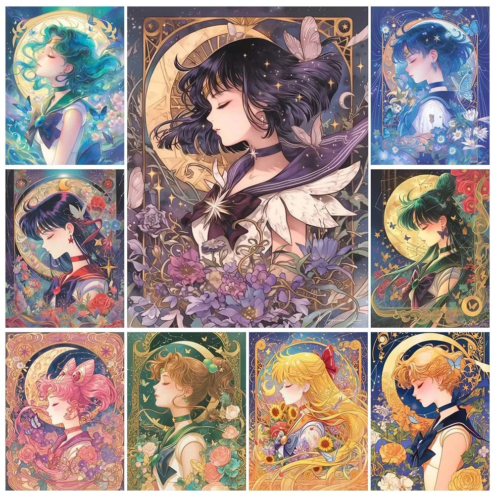 Embroidery Gift Ideas - Anime dos desenhos animados pintura diamante