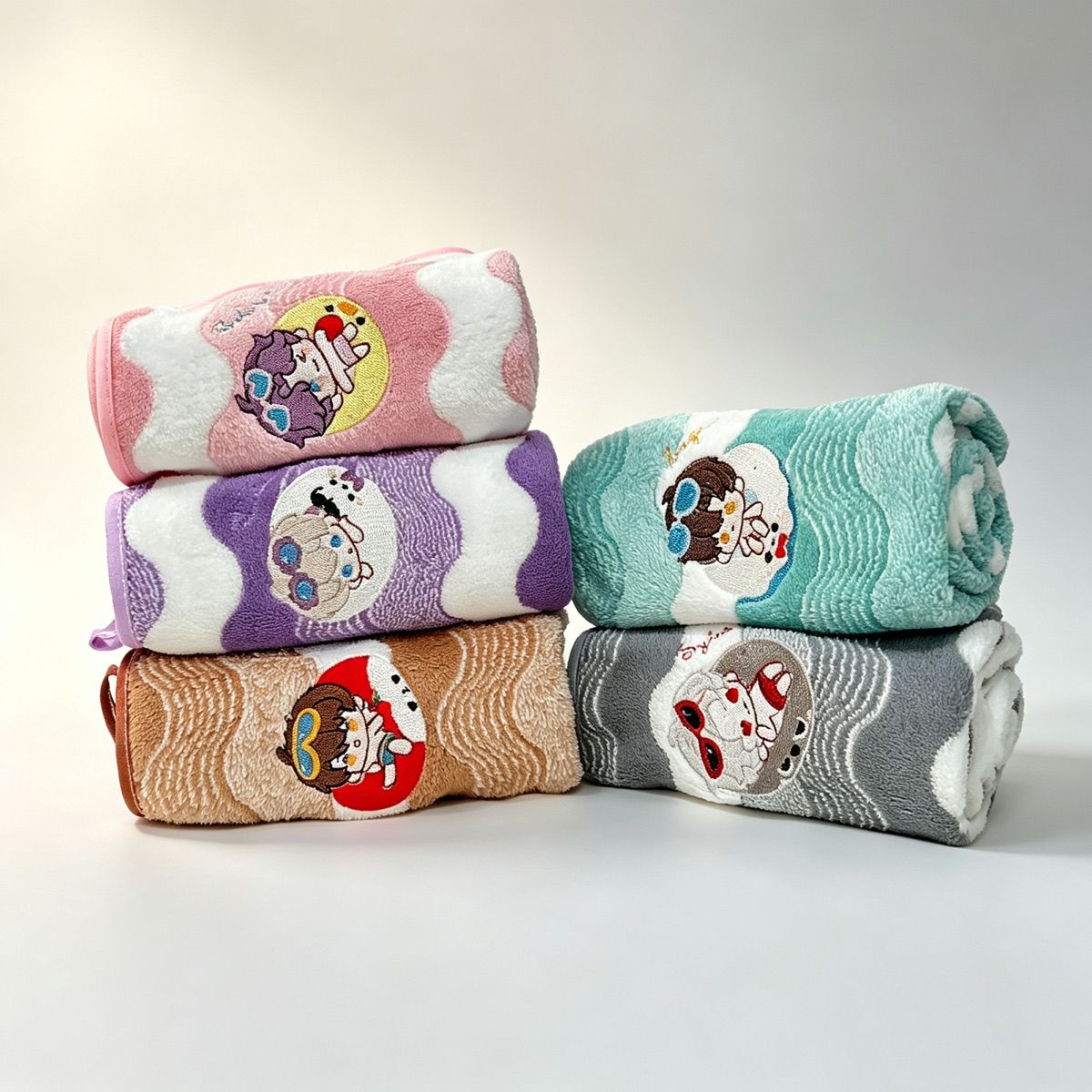 Embroidery Gift Ideas - Toalha de Mão de Coral Fleece