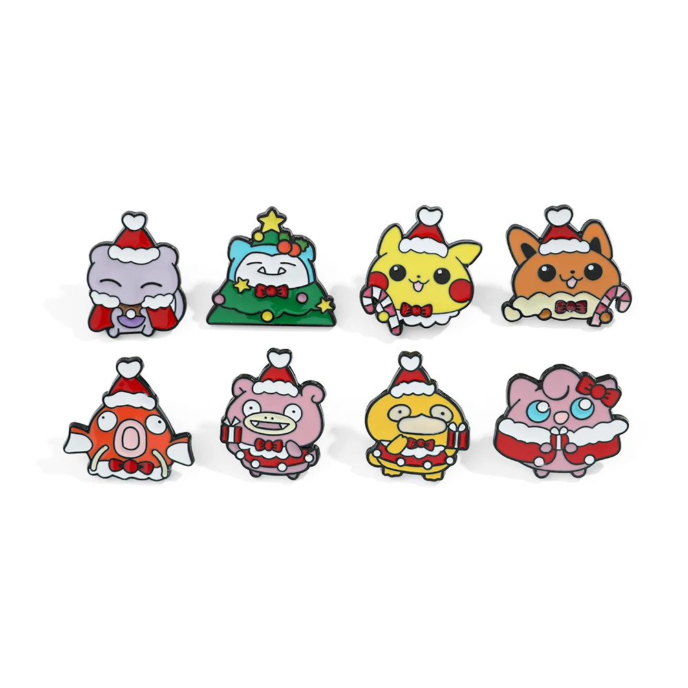 Embroidery Garment - 8 Peças Broche de Natal Slowpoke,