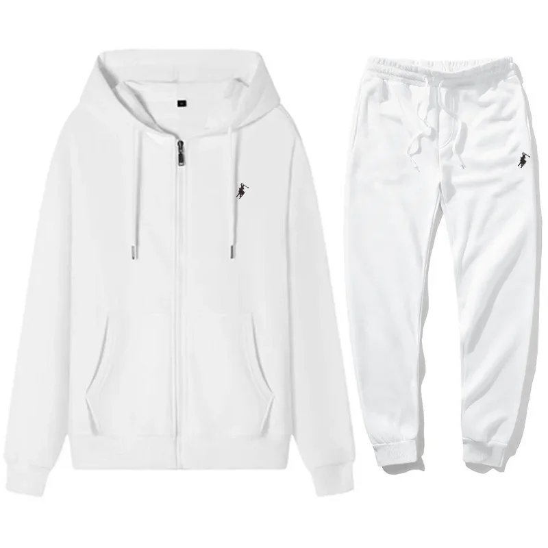 Embroidery Print - Conjunto de Moletom Clássico Masculino 2026: