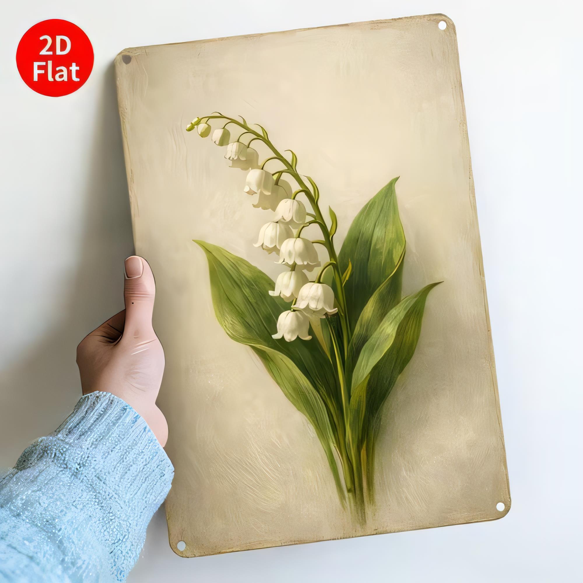 Embroidery Garden - Placa de Metal Vintage, Arte de