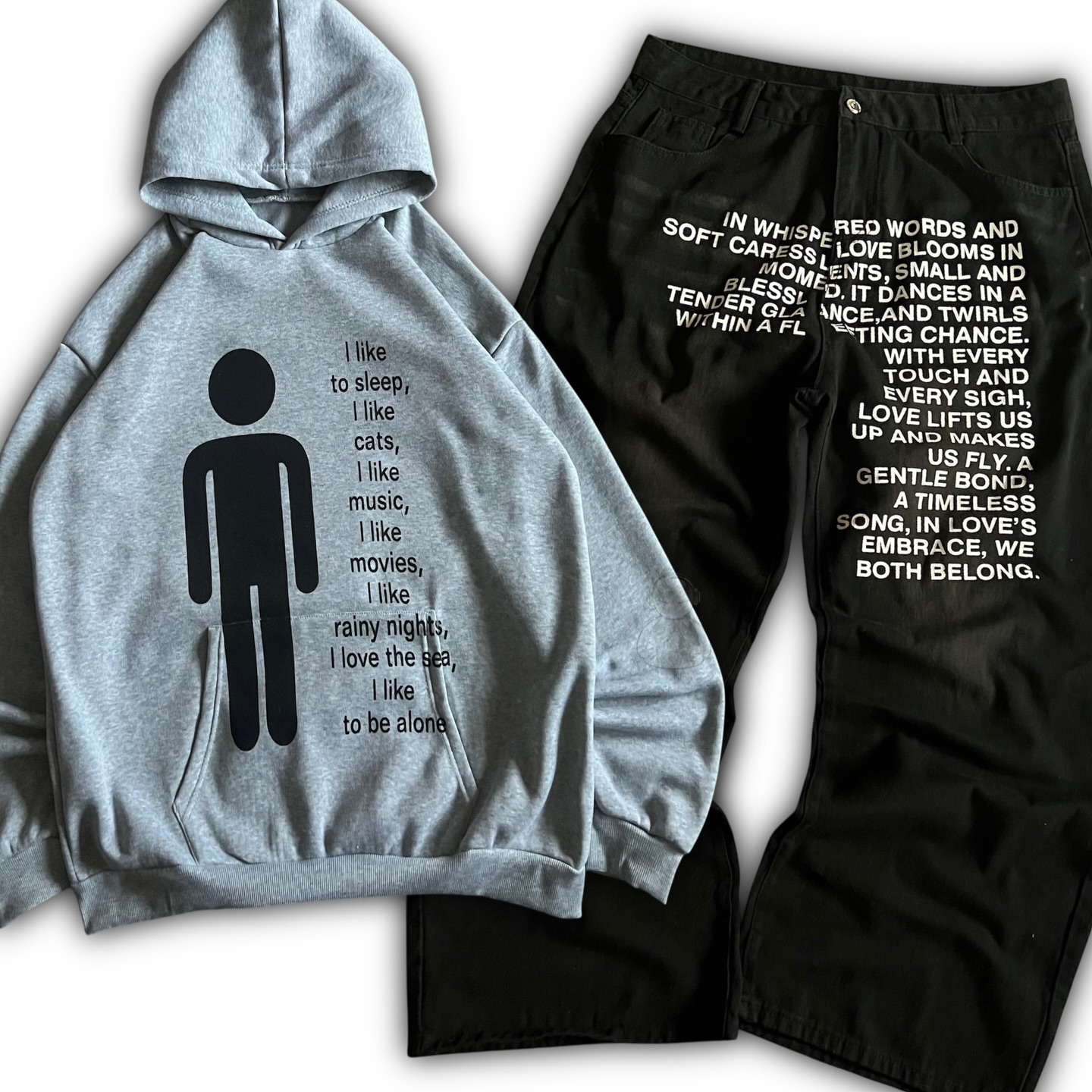Conjuntos de Hoodies Masculino - Embroidery Print avaliação e preço