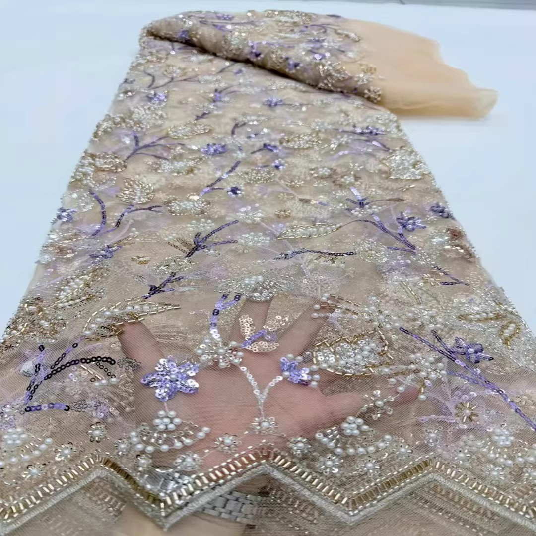 Tecido de bordado com lantejou - Embroidery Beads avaliação e preço