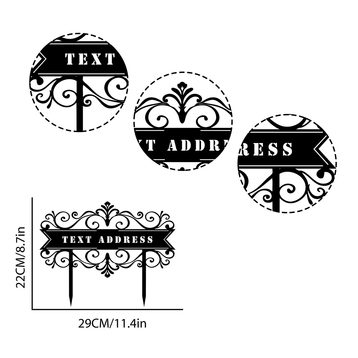 Estaca personalizada do endere - Embroidery Garden avaliação e preço