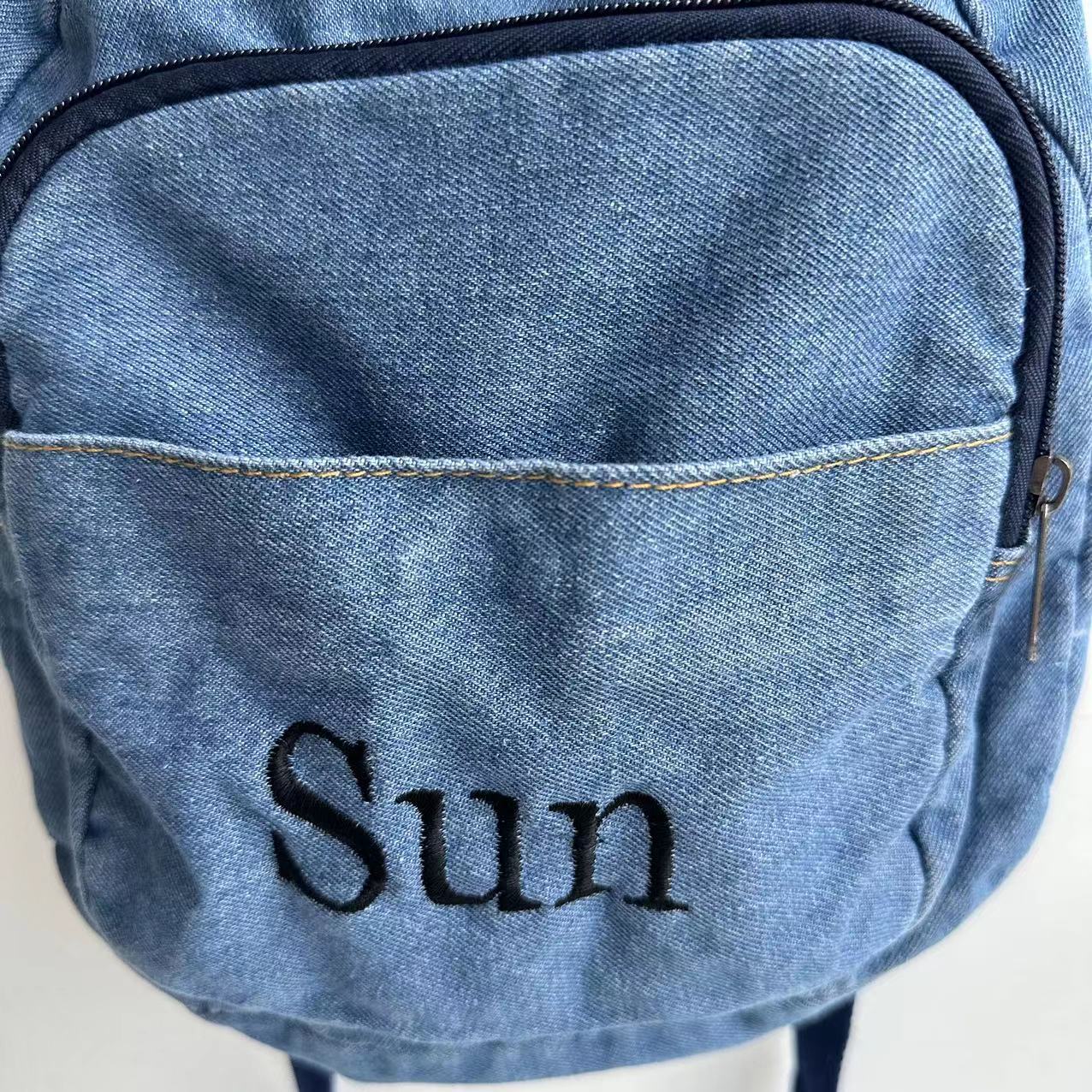 Meninas Denim Mochila com Nome - Embroidery Gift Ideas avaliação e preço
