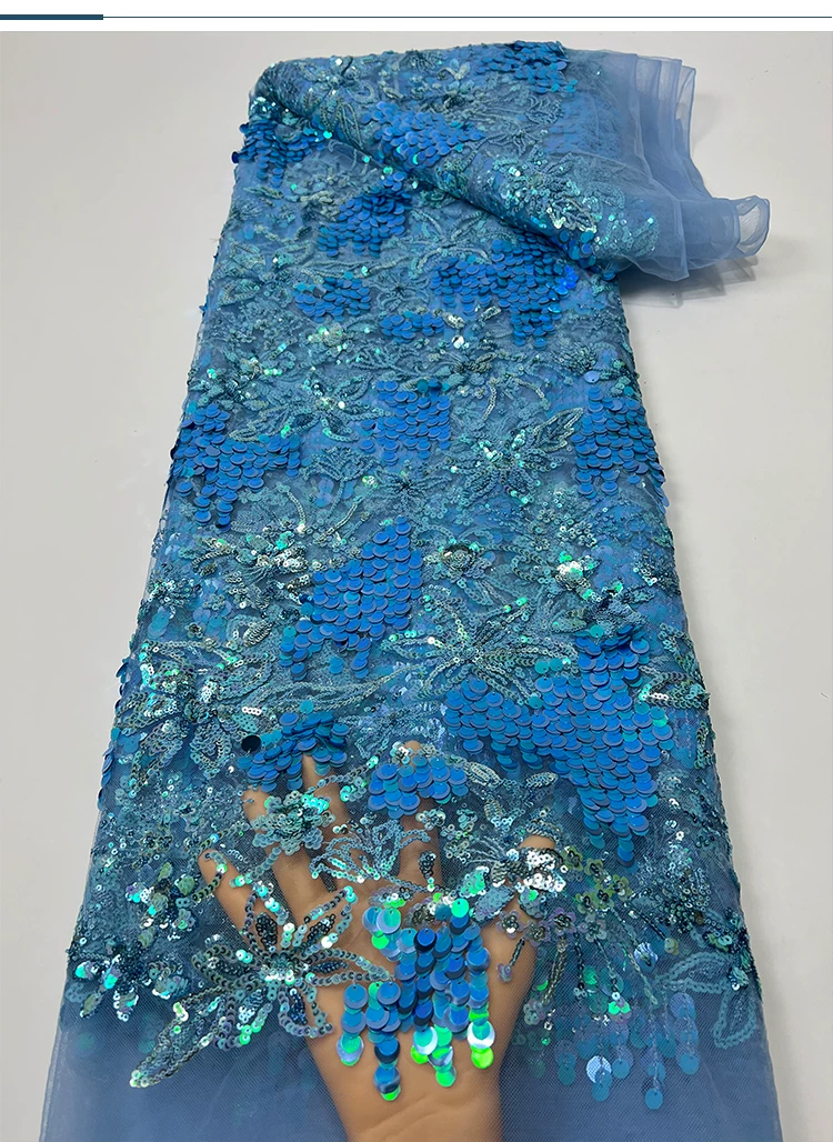 Tecido de malha para vestidos  - Embroidery Beads avaliação e preço