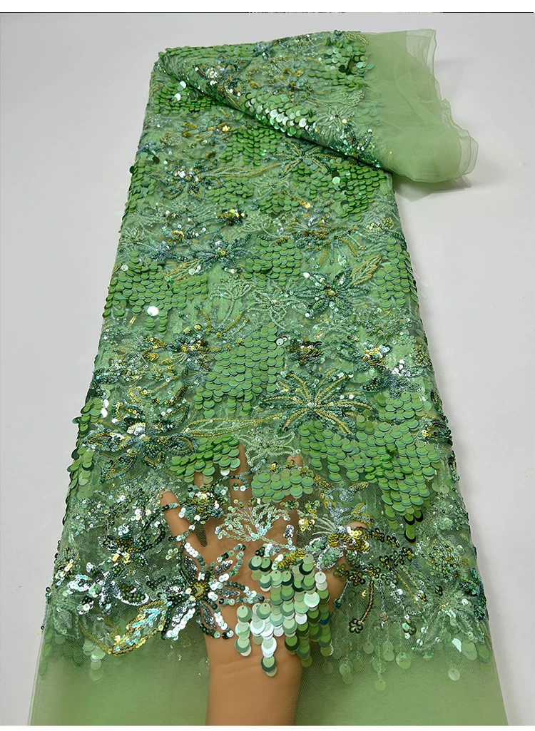 Tecido de malha para vestidos  - Embroidery Beads avaliação e preço