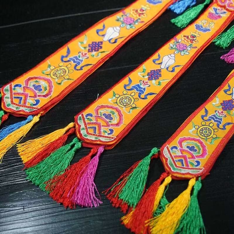 Oito bandeiras auspiciosas fei - Embroidery Handicraft avaliação e preço