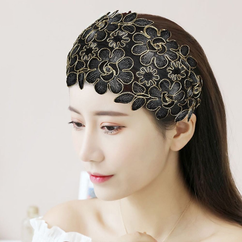 Tiara Feminina com Flores e Bo - Embroidery Hooping avaliação e preço