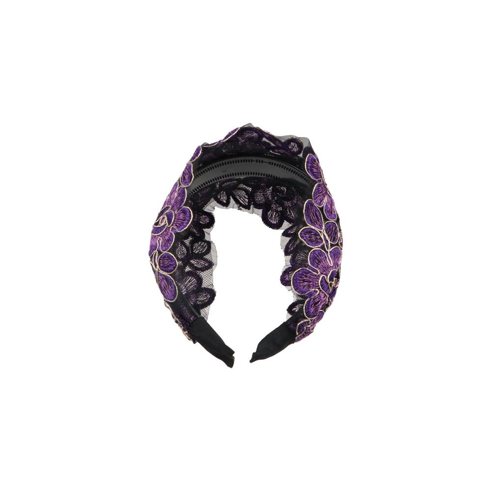 Tiara Feminina com Flores e Bo - Embroidery Hooping avaliação e preço