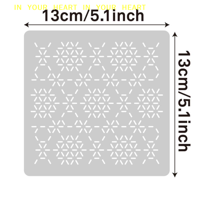 Estêncil Geométrico DIY para P - Embroidery Handicraft avaliação e preço