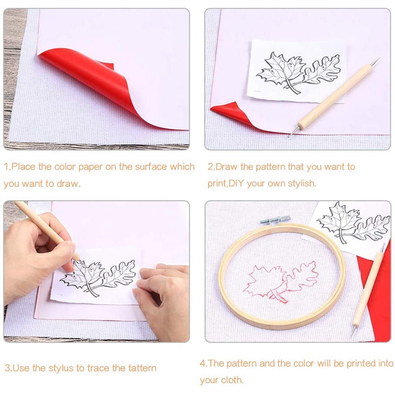 10 pçs papel de transferência  - Embroidery Web avaliação e preço