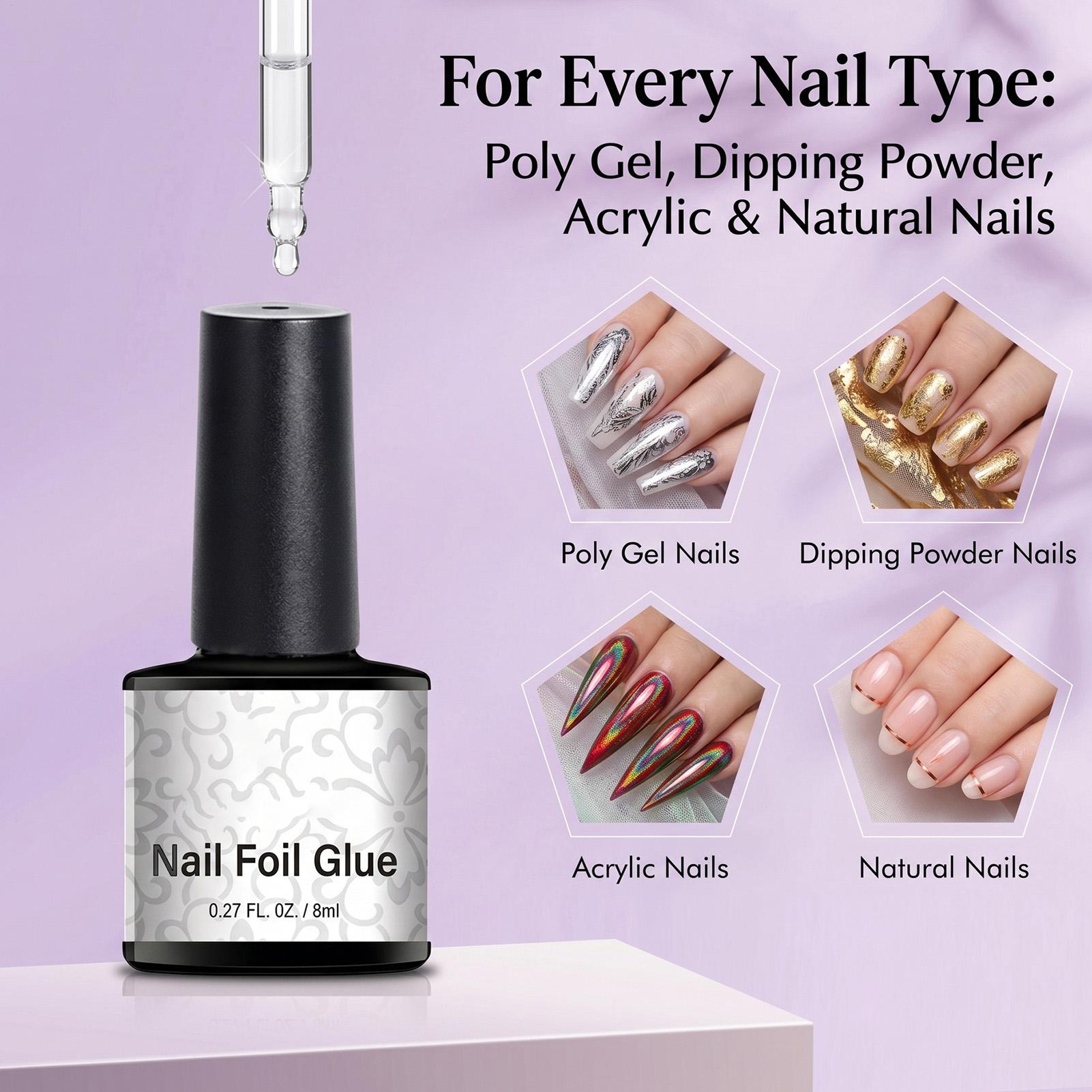 Cola para unhas com folhas met - Transfer Paper Carbon avaliação e preço