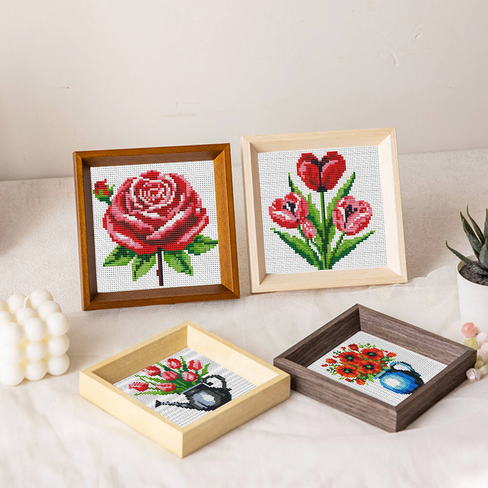 Evershine 8 peças Mini Ponto C - Embroidery Design Patterns Flowers avaliação e preço