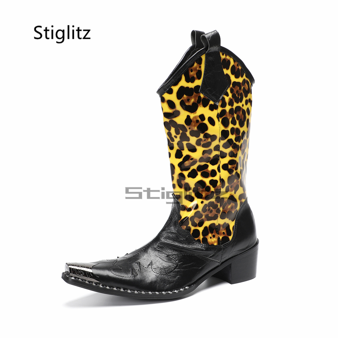 Botas de equitação masculinas  - Embroidery Print avaliação e preço