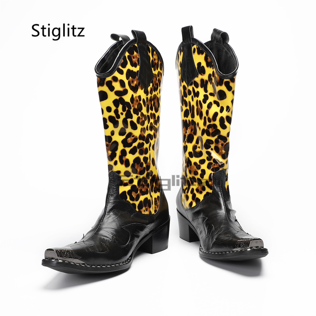 Botas de equitação masculinas  - Embroidery Print avaliação e preço