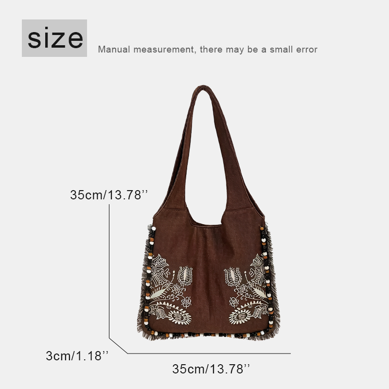 Bolsas de lona de estilo boêmi - Embroidery Design Patterns Flowers avaliação e preço