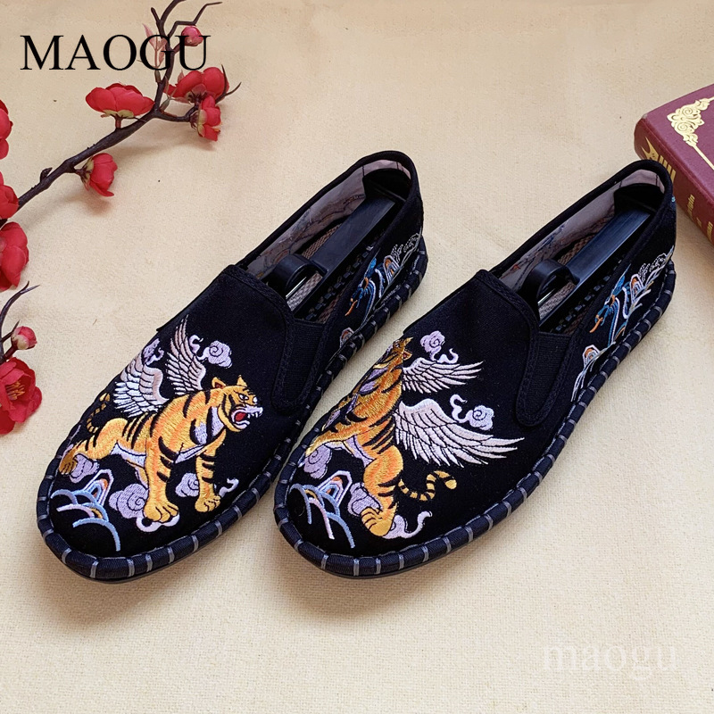 Sapatos Slip-On Unissex Estilo - Embroidery Print avaliação e preço