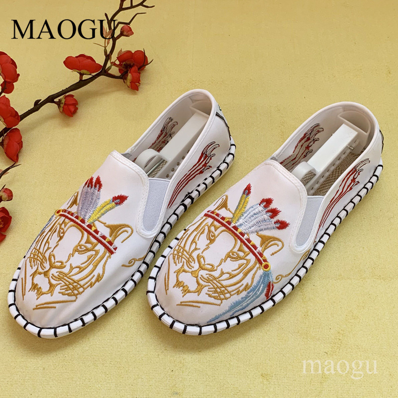 Sapatos Slip-On Unissex Estilo - Embroidery Print avaliação e preço