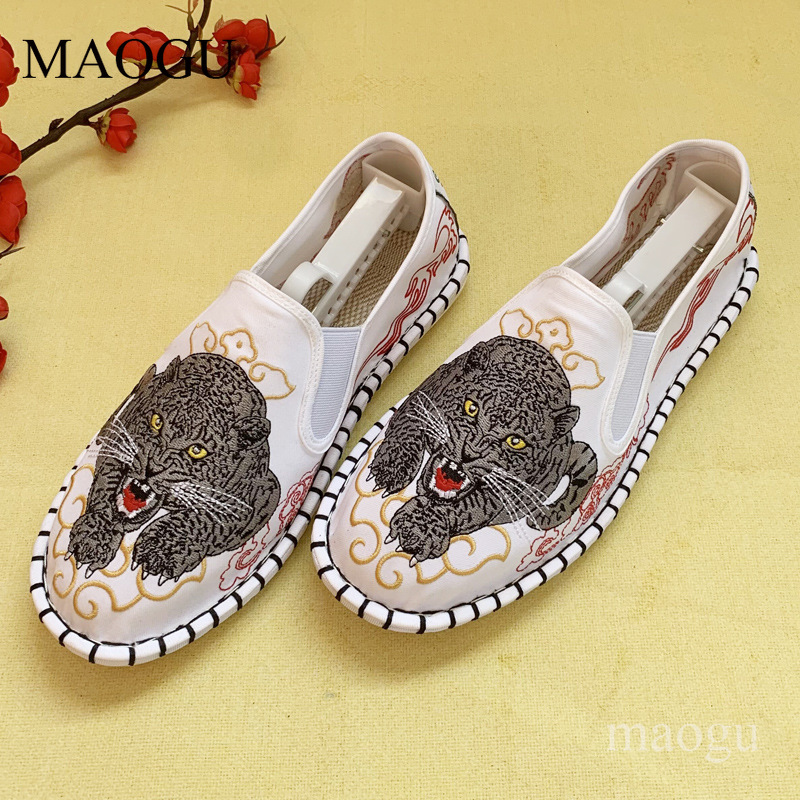 Sapatos Slip-On Unissex Estilo - Embroidery Print avaliação e preço