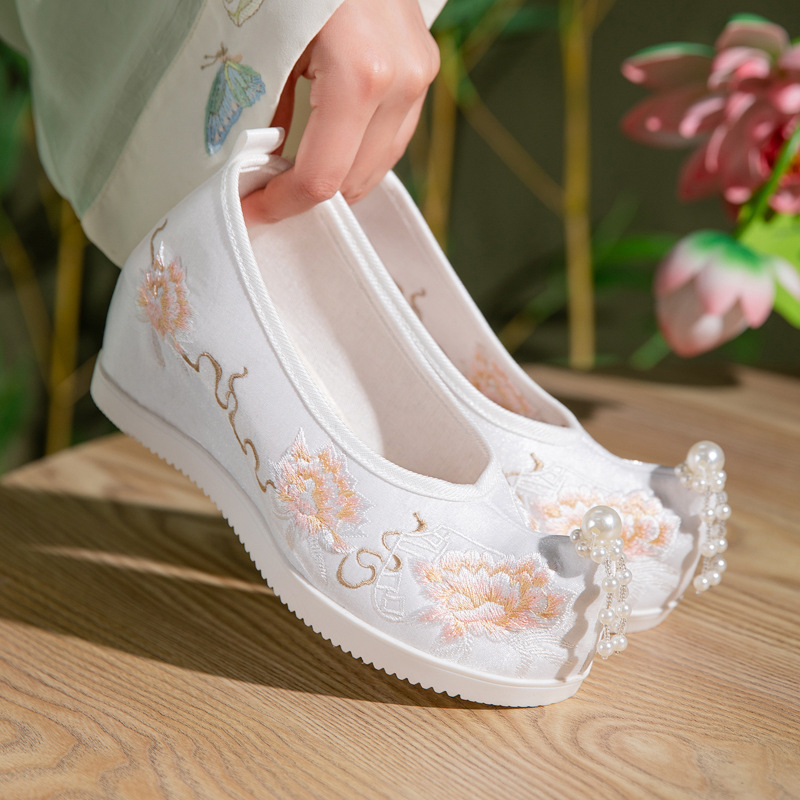 Sapatos Hanfu Femininos com Bo - Embroidery Print avaliação e preço