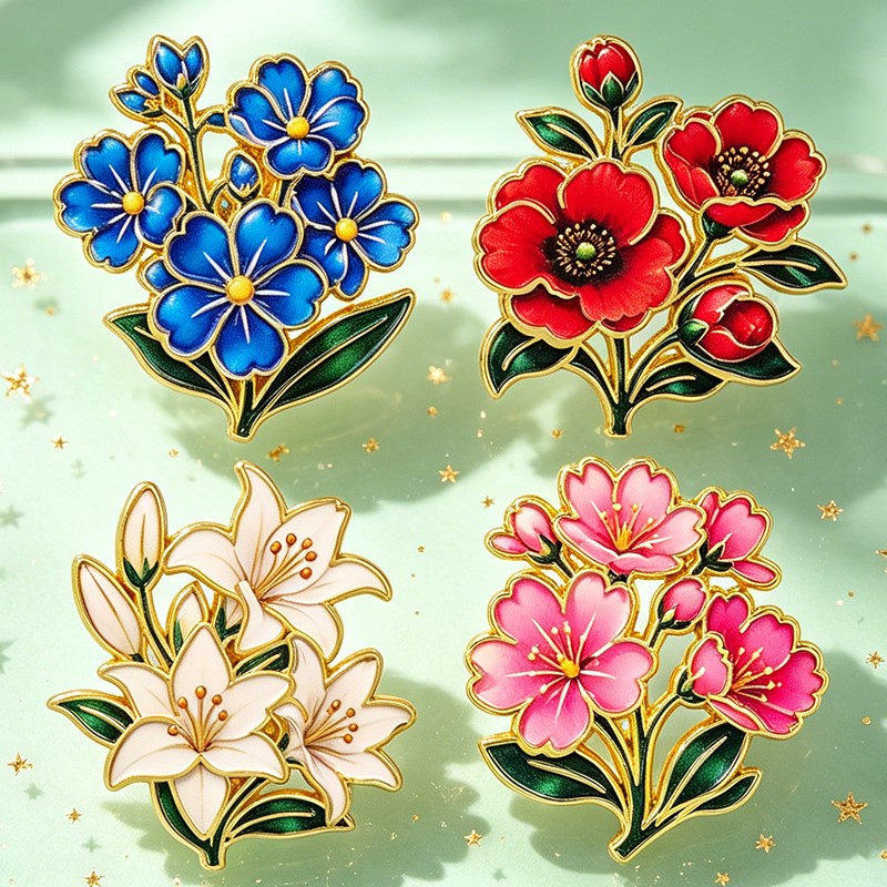 Broche Esmaltado Vintage Fofo  - Embroidery Garment avaliação e preço
