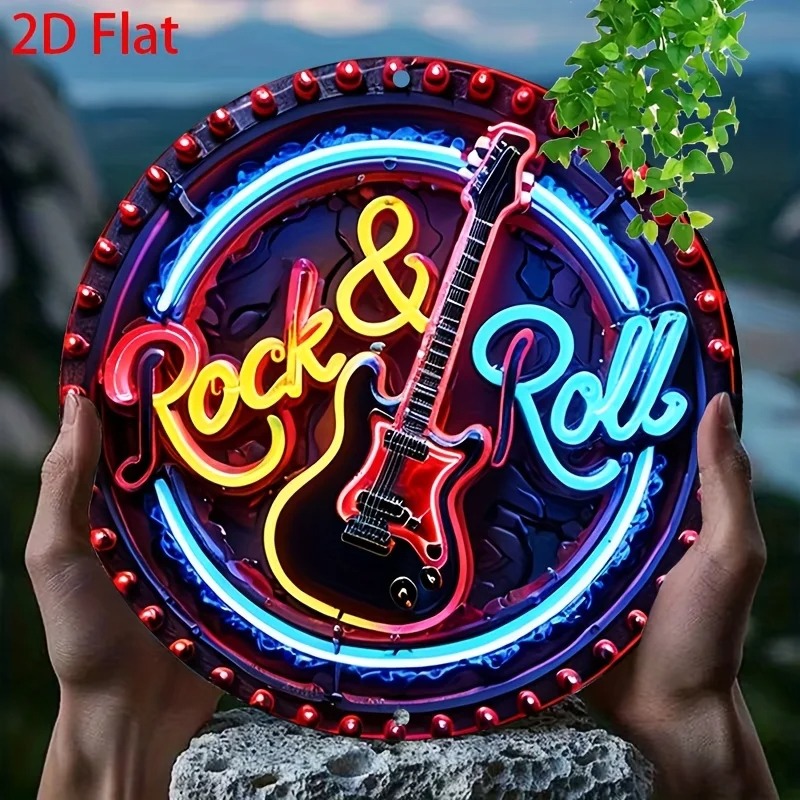 Placa de Neon Vintage Rock, De - Embroidery Garden avaliação e preço