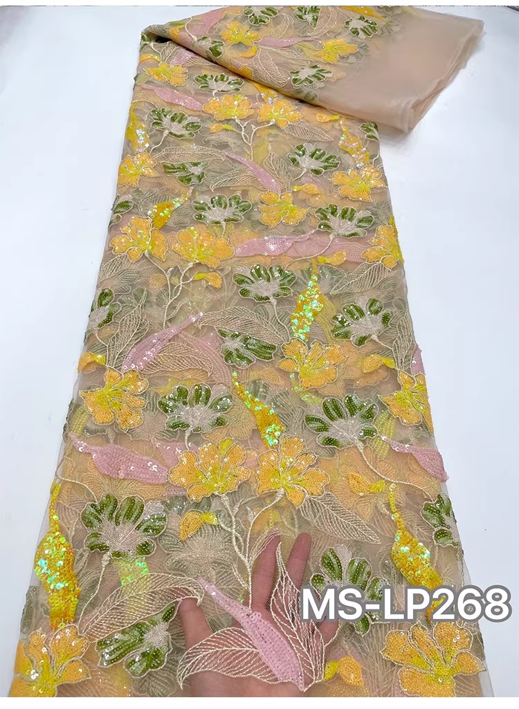 Tecido de luxo de 1 jarda com  - Embroidery Web avaliação e preço