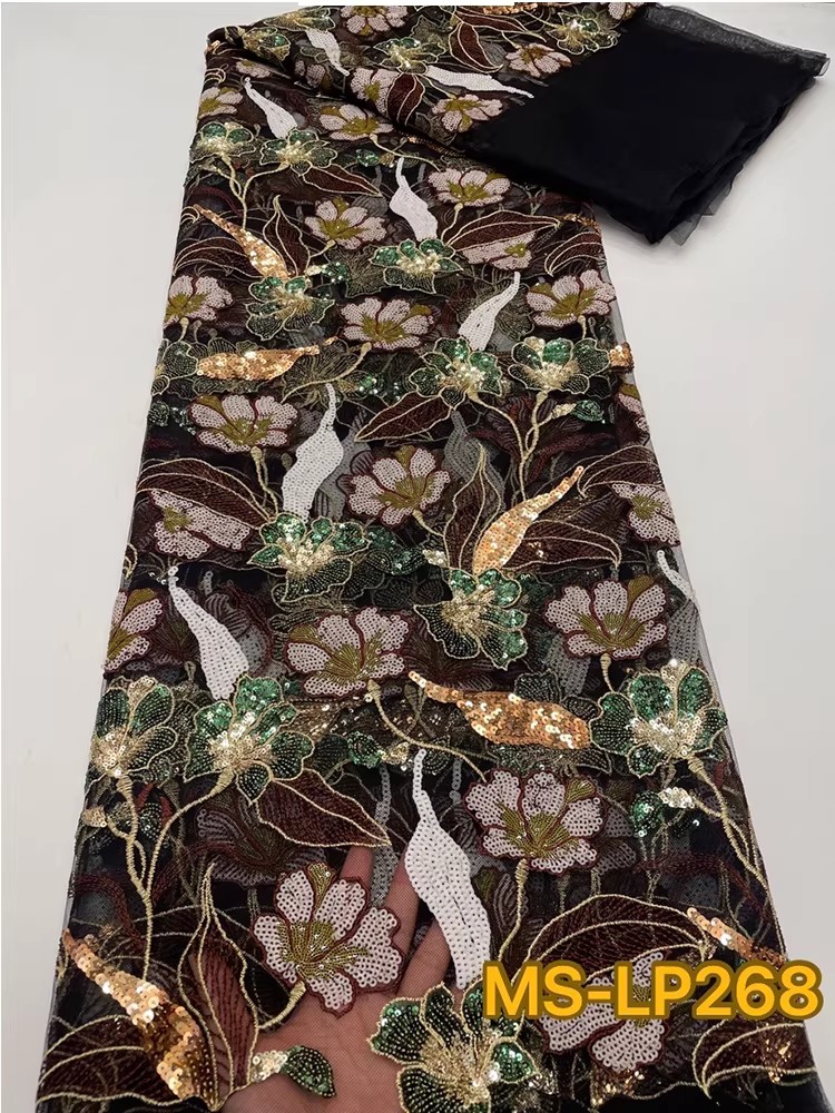 Tecido de luxo de 1 jarda com  - Embroidery Web avaliação e preço