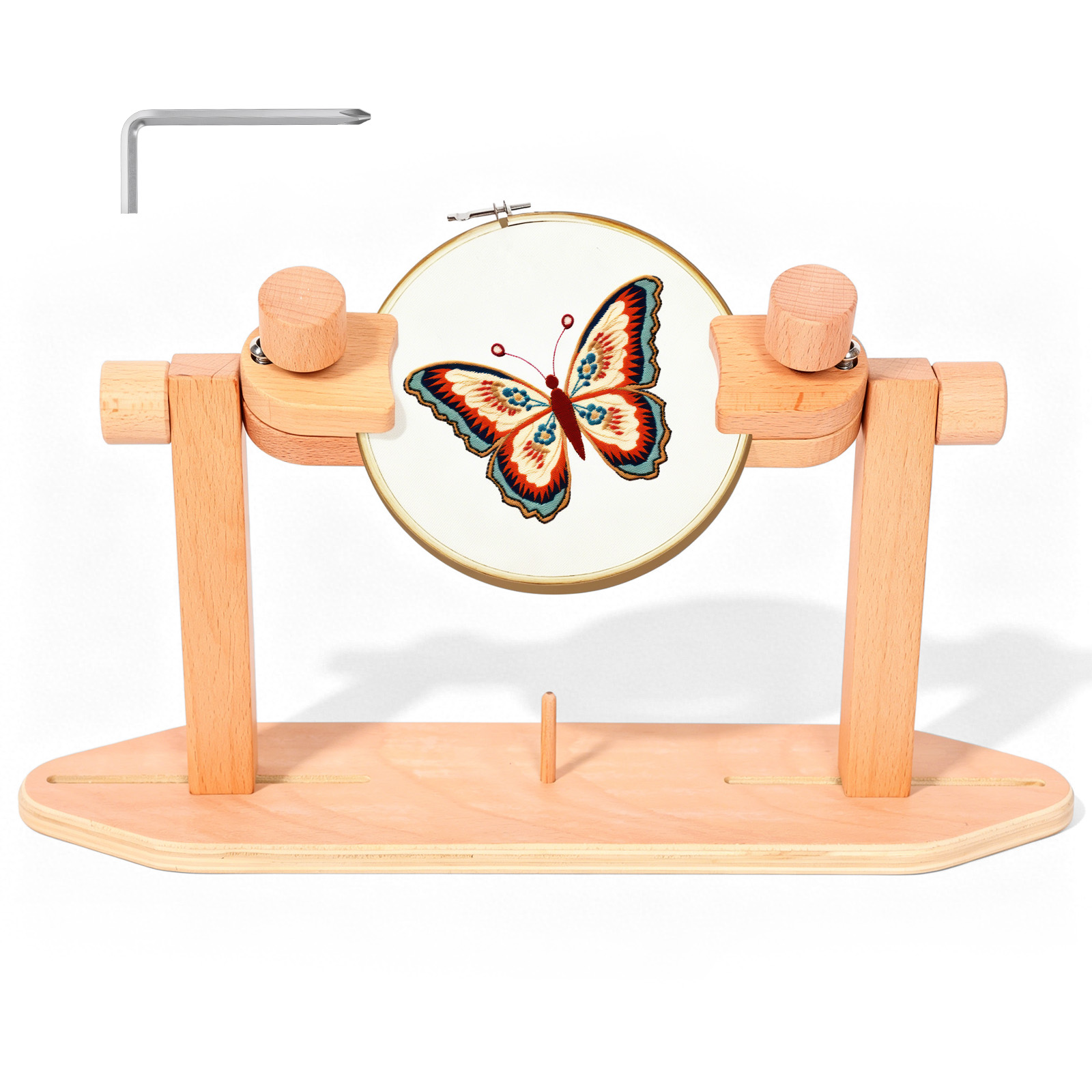Suporte de Madeira Ajustável p - Embroidery Hoop Stand avaliação e preço