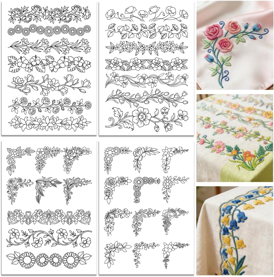 Papel de Bordado Pré-Imprimido - Embroidery Web avaliação e preço