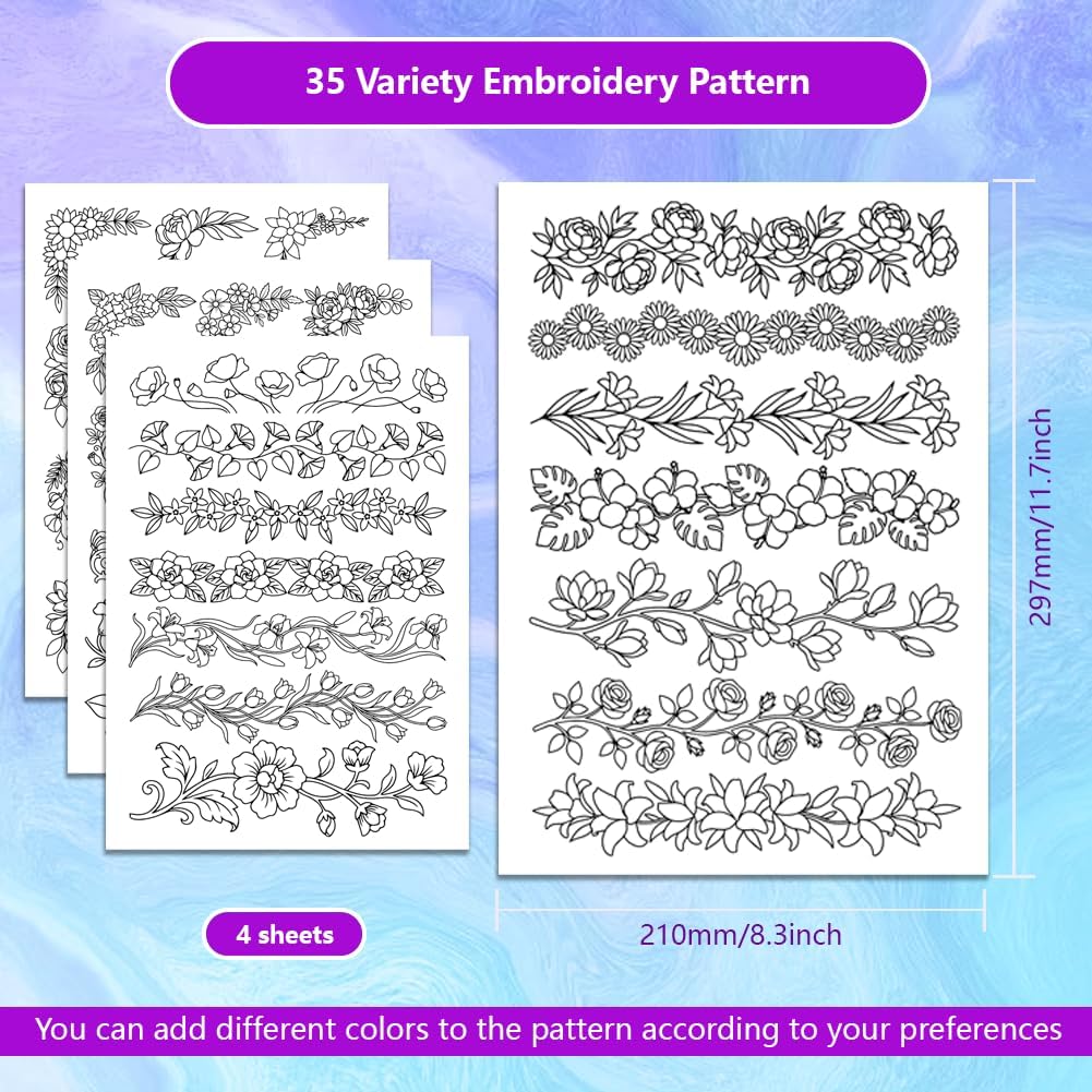 Papel de Bordado Pré-Imprimido - Embroidery Web avaliação e preço