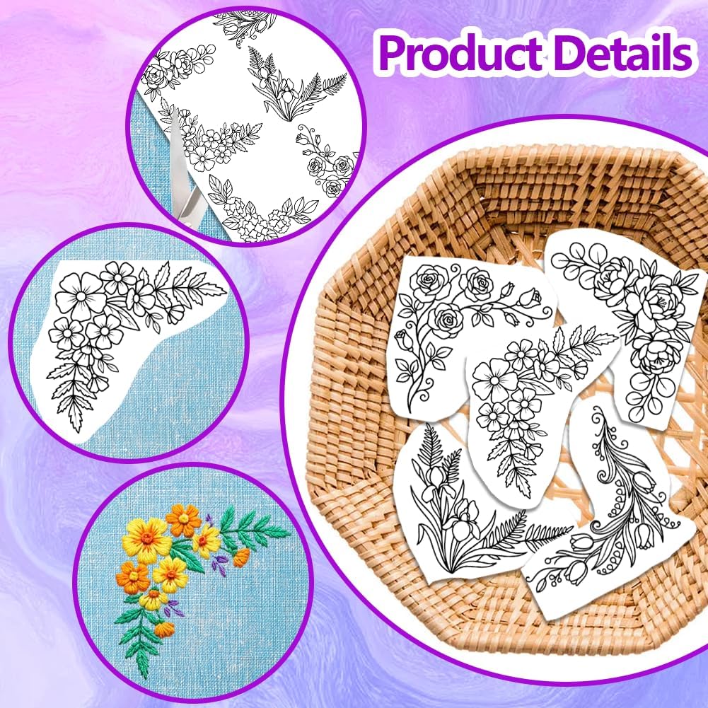 Papel de Bordado Pré-Imprimido - Embroidery Web avaliação e preço