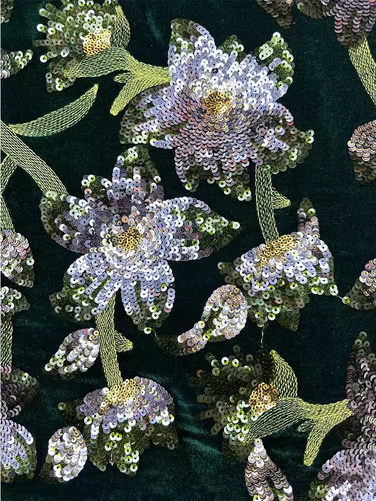 Tecido de veludo retrô artesan - Embroidery Beads avaliação e preço